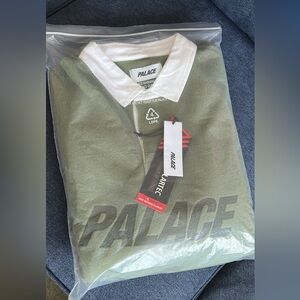 (LIKE NEW) PALACE Polartec Rugby in Green Size XL